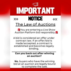 Friendly reminder when entering any Live Show.